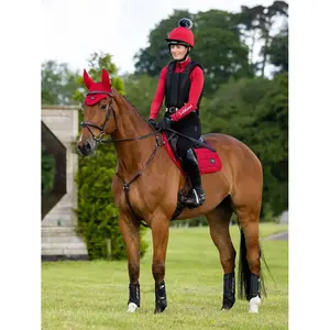 IT07604 LeMieux Loire Classic Satin Close Contact Square English Saddle Pad - Chilli