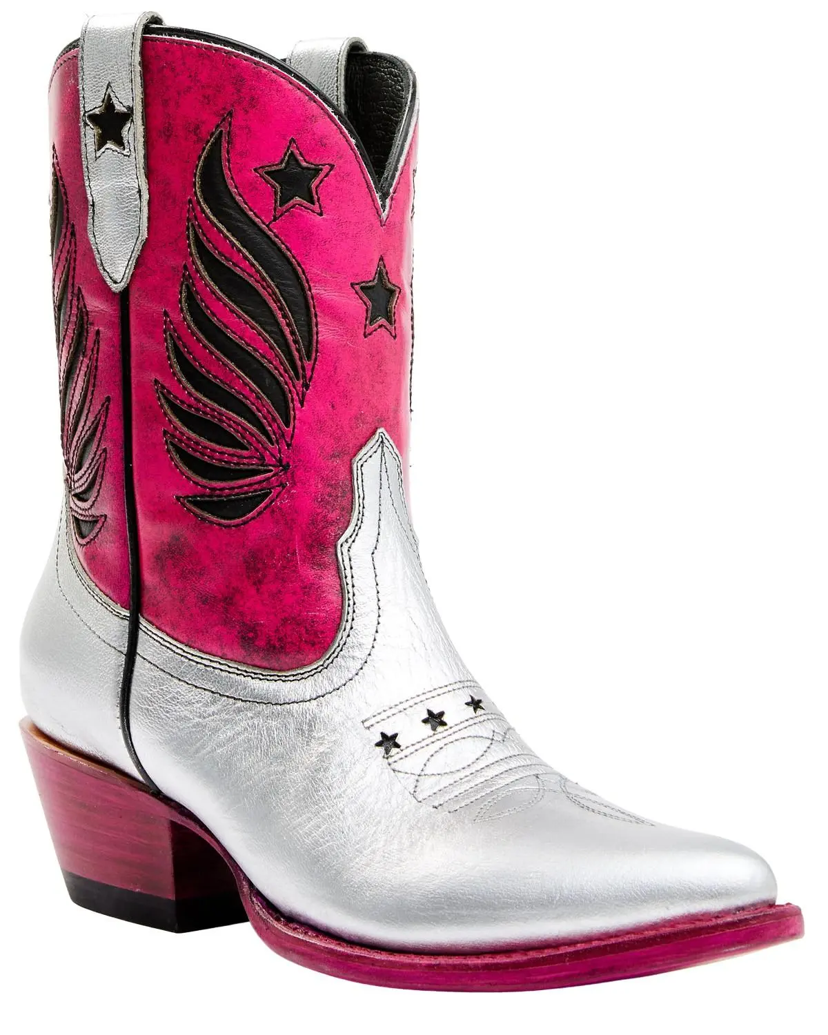 Idyllwind Women's Metallic Star Inlay Roadie Western Booties Round Toe - Biwfa22l83