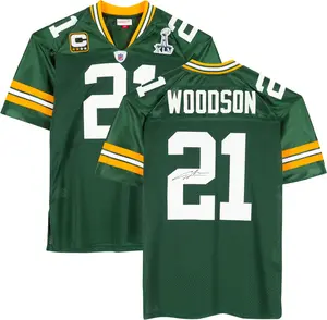 Charles Woodson Green Bay Packers Autographed Mitchell and Ness Green Authentic Jersey - Fanatics Authentic Certified