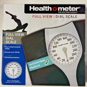 Health O Meter Antimicrobial Dial Bathroom Scale 2100477
