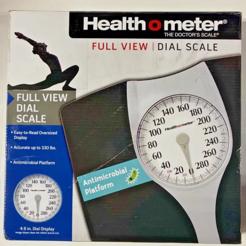 Health O Meter Antimicrobial Dial Bathroom Scale 2100477