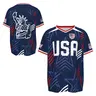 🇺🇸 America Soccer Jersey For Men, 2026 USA Soccer Jersey, USA Jersey for Fans, USA Soccer Jersey V-Neck Quick-Drying Casual Wear