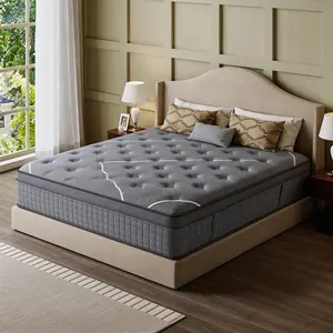 【ULTRASNOOZE】10/12/14 Inch Hybrid Queen Size Mattresses in a Box, Memory Foam Individual Pocket Springs, Medium Firm Comfort, Motion Isolation for All Sleep Positions, CertiPUR-US Certified