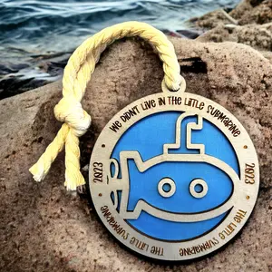 OCEANGATE Wood ORNAMENT, SUBMARINE Ornament, Funny 2023 Ornaments, Christmas Gag Gift, Personalized Xmas Gift Ideas Funny Gift Ornament