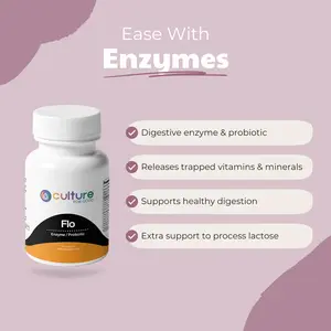 Flo - Digestive System Support - Digestive Enzymes & Probiotics Healthcare Dietary