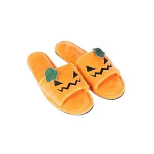 Adult Jack O'Lantern Slippers