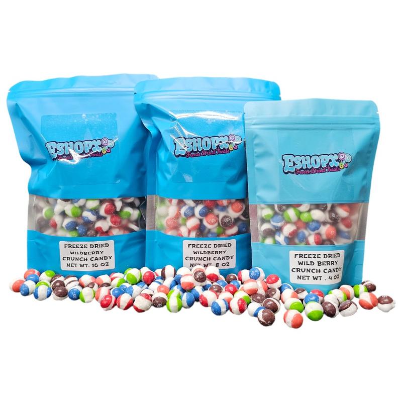 ESHOPX WILD BERRY flavor FREEZE DRIED RAINBOW CANDY bite Snack bag  Sweet Bonbon Freeze dried candy