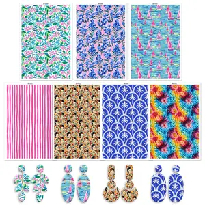 5.8x3.9 Inch Polymer Clay Transfer Paper, Floral Pattern Women's Design, Abstract Jewelry Making, Water-Soluble Transfer Paper