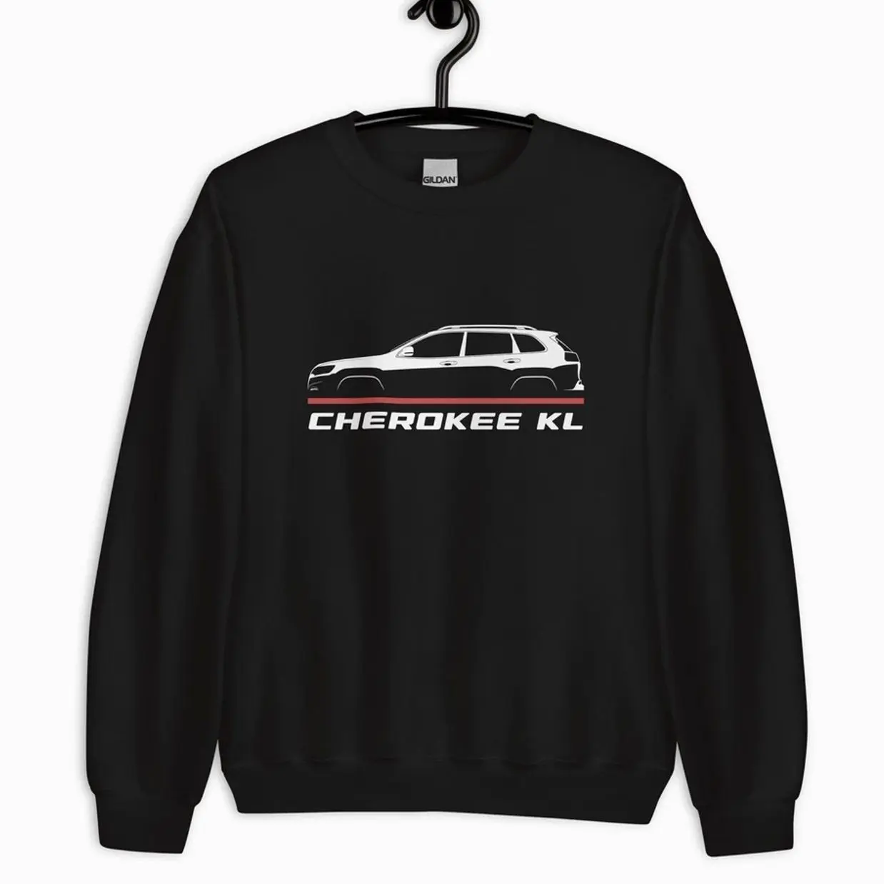 Vintage Cherokee KL 2014-2022 SUV Car Owners Birthday Gift Silhouette Unisex T-Shirt Sweatshirt Hoodie, Gift for Car Lovers