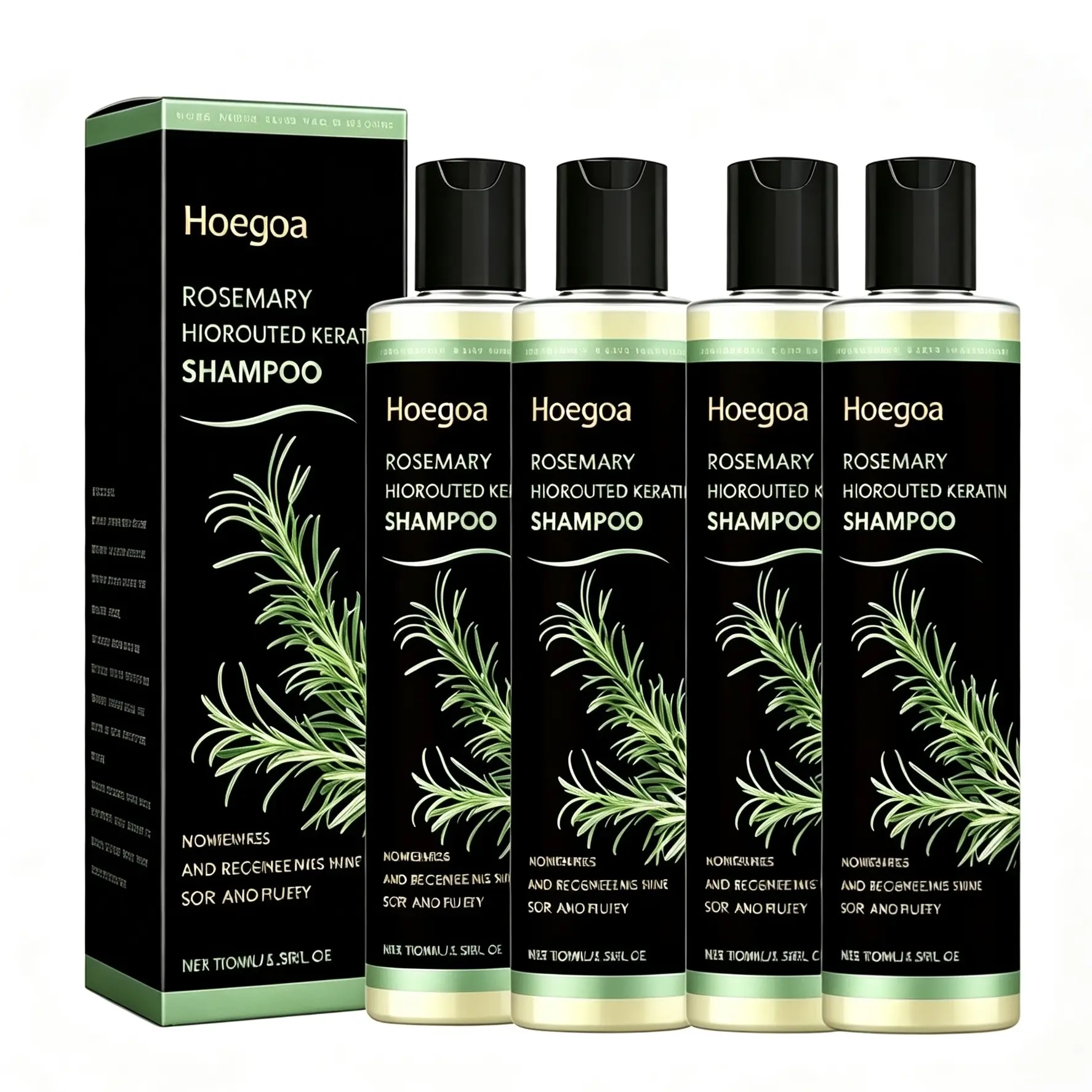 【BUY 2 GET 2】Rosemary Shampoo - BoostHair Growth, Control Oil and Dandruff,Soothe Scalp lritation and RestoreShine!  Hydrolyzed Keratin Organic Haircare Nourishes Hair Rosemary Strengthening Shampoo
