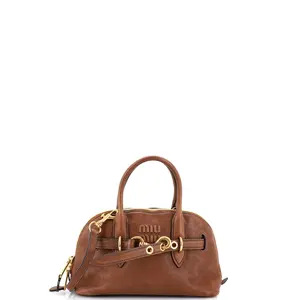 Pre-owned miu miu Leather Top Handle Bags Aventure Top Handle Bag Regular by Rebag
