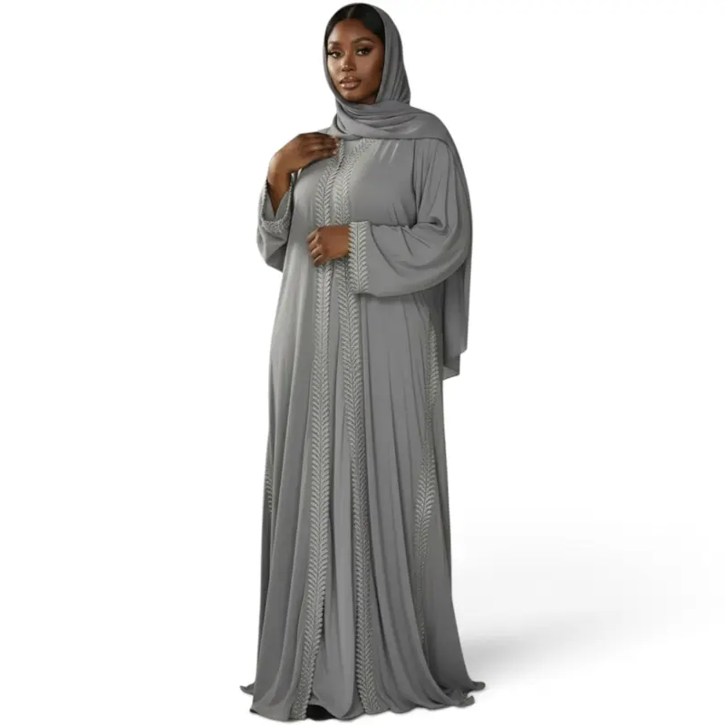 Noora Pleated Side Abaya