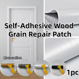 Self-Adhesive Wood Grain Repair Patch,  for Tables Chairs Sills Windows Floors Furniture Renovation Crafts，As Well As for Furniture Renovation，15cm Skirting Line