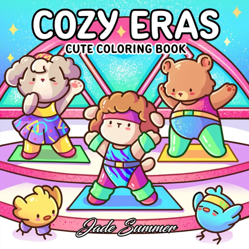 Cozy Eras: Cute Coloring Book for Adults and Teens with Adorable Characters and Nostalgic Scenes for Relaxation (Comfy and Cozy Coloring Books) Watercolor Workbook