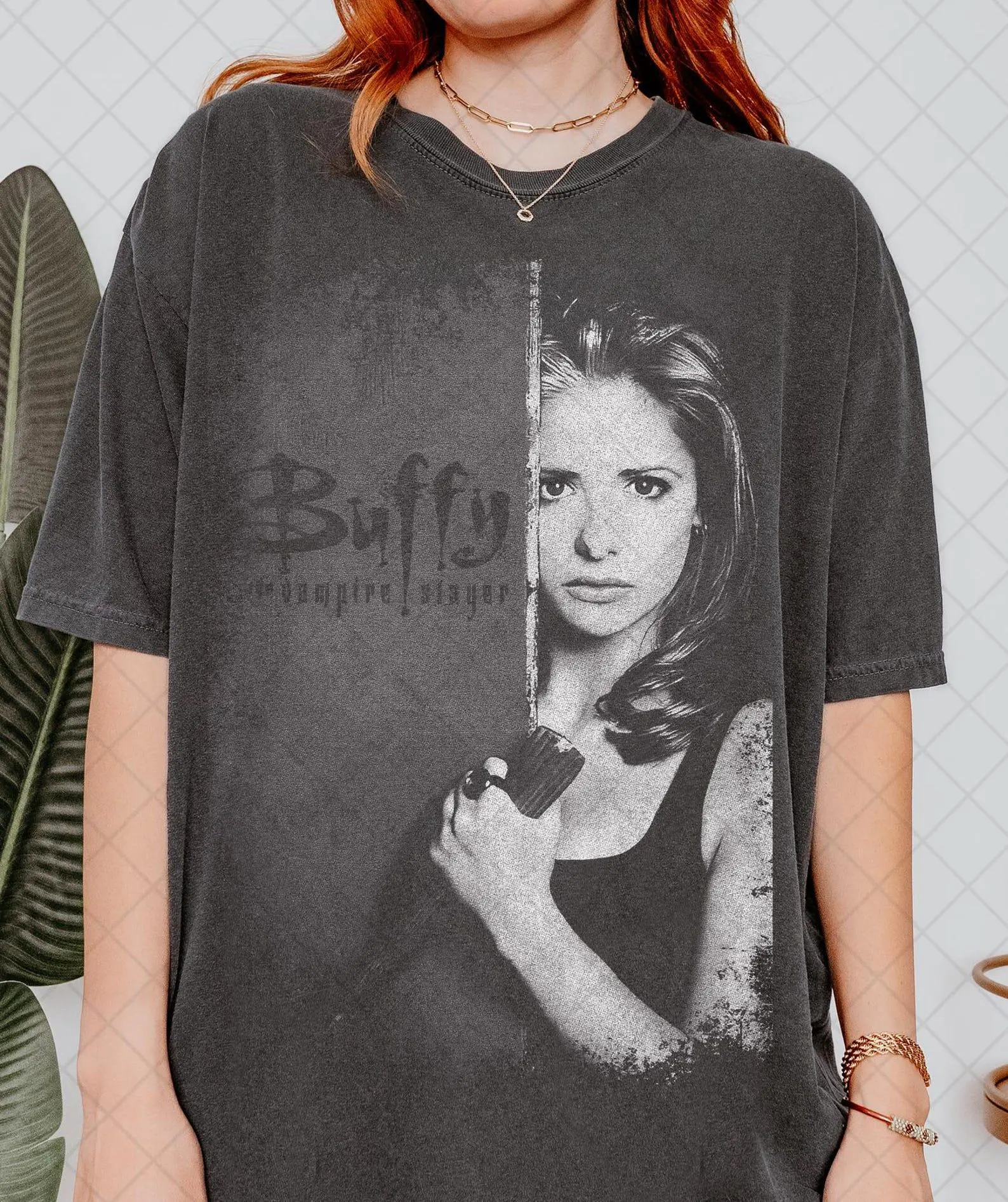 Comfort Color Buffy The Vampire Slayer Vintage T-Shirt, Horor Movie Tee, Sunnydale Razorback Shirt, Gift For Woman and Man Unisex T-Shirt