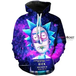 Pemagear Rick and Morty Rick Black 3D All Over Print Hoodie