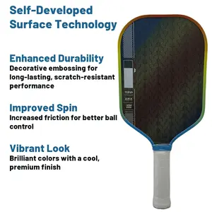 Pro Iv Pickleball Paddle Gen4 Core, T700 Carbon Fiber Honeycomb Inner Core, Dragon Scale Wear-Resistant, High Performance Sports Equipment