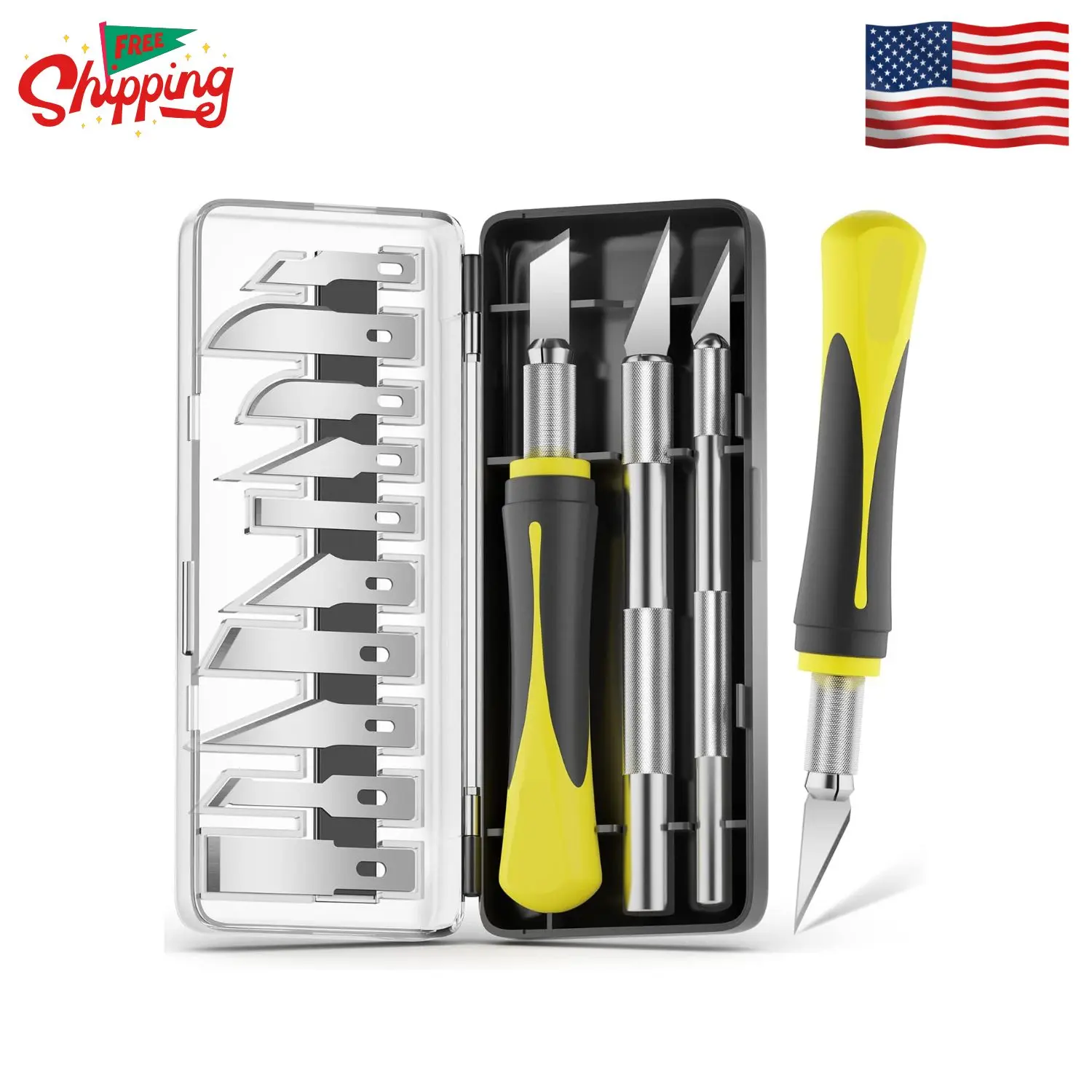 16-Piece Exacto Knife Set, Craft Knife & Hobby Knife Kit