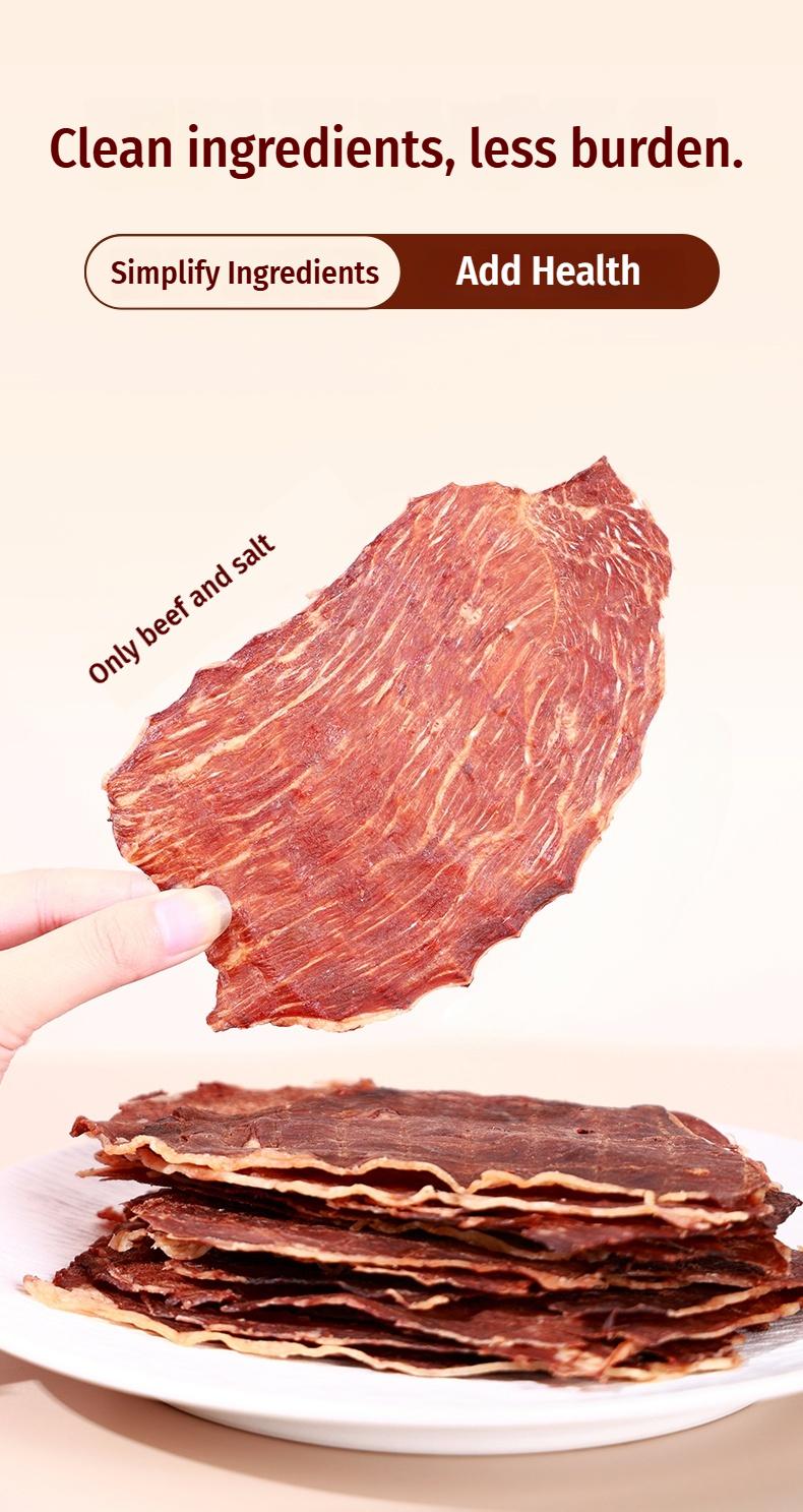 Spicy flavor High Protein Angus Beef Crisps – 54.5g Protein per 100g, Ultra Crunchy