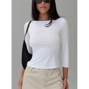 Alouette Long Sleeve Top White