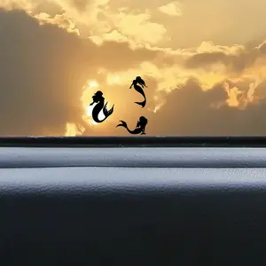 Mermaid Hidden Easter Egg Decals | Tiny mermaid decals | Small decal for cars | Hidden Truck Decal | Water bottle Decal | Car Accessories | F