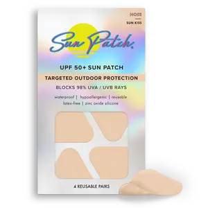 Sun Patch Nose UV Protection UPF 50+ Targeted Outdoor Sun Defense Blocks 98% UVA UVB Rays Waterproof Reusable Silicone Zinc Oxide