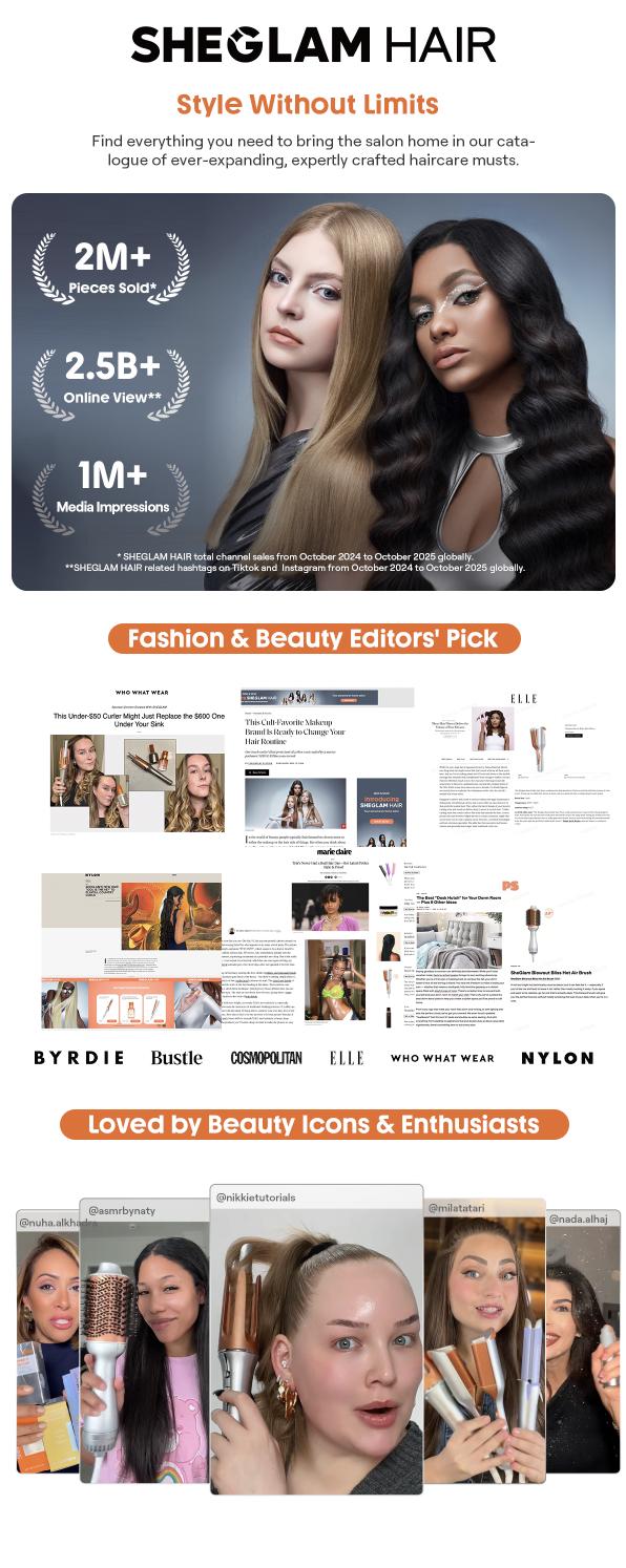 SHEGLAM Hair Automatic Curling Iron 1/1.25 Inch with 3 Temperatures, 2-Way Rotation, Anti-Scald, Anti-Tangle, Automatic Shut-Off, Swivel Cord Barrel SHEGLAM Hair Automatic Curling Iron 1/1.25 Inch with 3 Temperatures, 2-Way Rotation, Anti-Scald, Anti-Tangle, Automatic Shut-Off, Swivel Cord Barrel