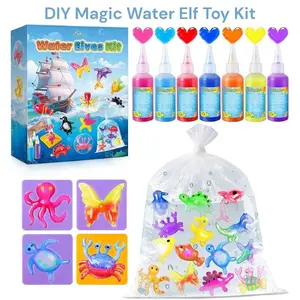 DIY Magic Water Elf Toy Kit, Squishy Maker Craft Set for Kids, Creative Sensory Birthday Gift
