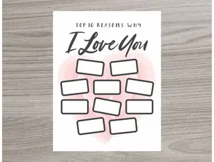 Scratch Away - Scratch OFF Top 10 Reasons Why I Love You | 2 Options