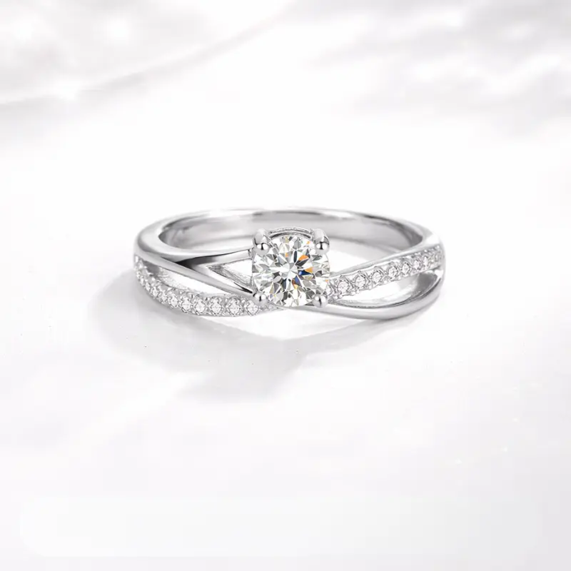 Noreen Moissanite Ring S925 1.0/2.0 CT - Round Cut - Lore Jewelry