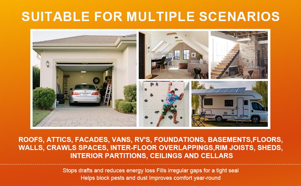 Closed Cell Spray Foam Insulation Kit,High Density Polyurethane Expanding Spray Foam for Walls and Attic,Easy DIY Wide Spray Foam Kit with Gun, Cleaner & Safety Gear（ 40 Sq.Ft.）