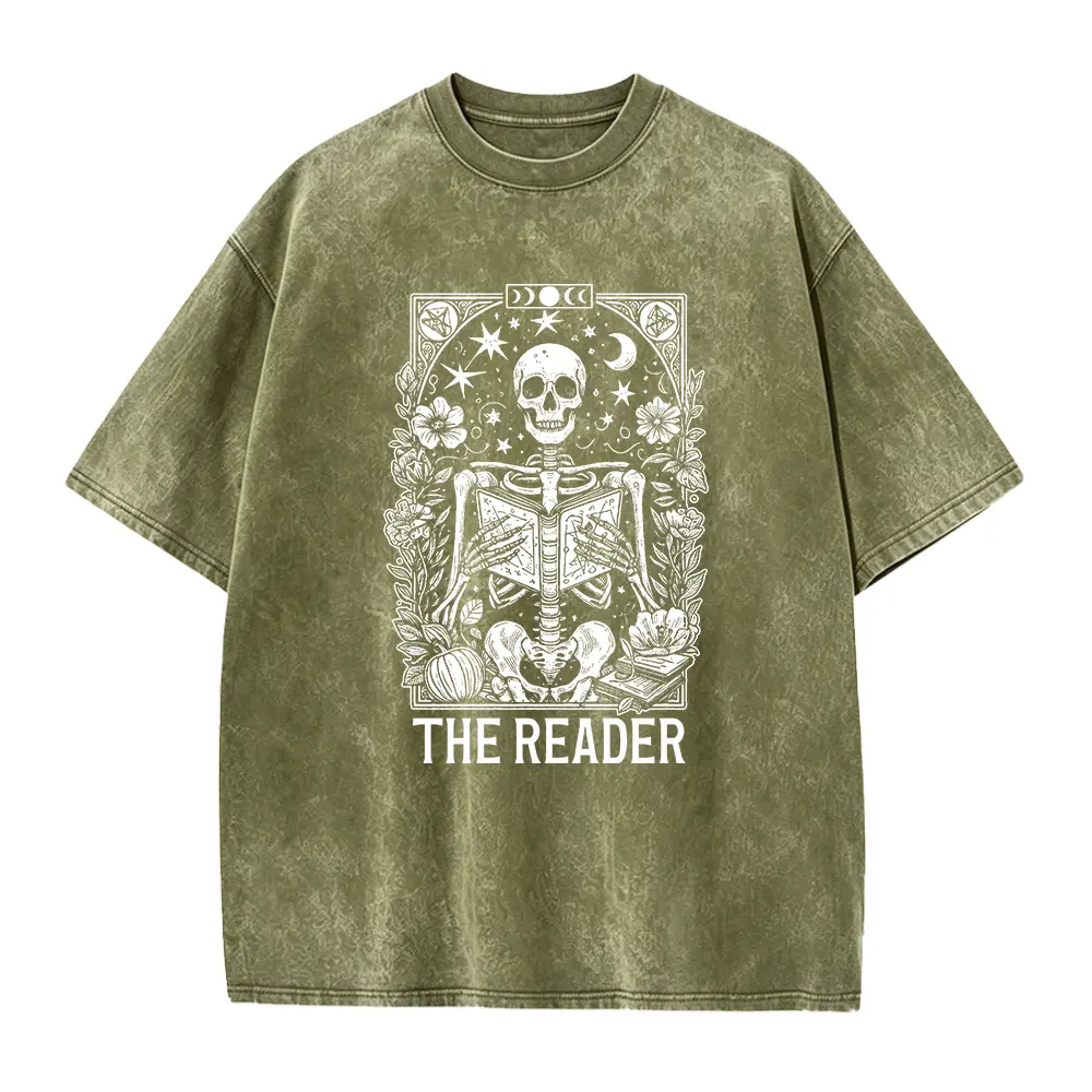 Tarot Reader Shirt, Witchy Tarot Tee, Mystic Reader Gift for Tarot Lovers, Occult Aesthetic T Shirt, Spiritual Witch Clothing Casual Cotton