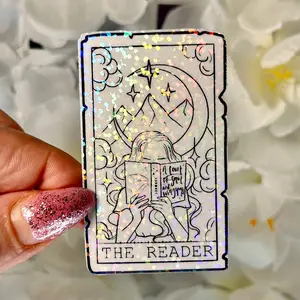 Fantasy Reader Tarot Card Sticker