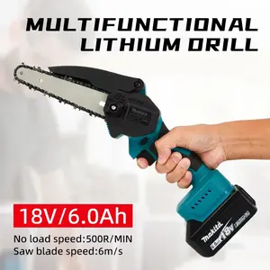 Makita Cordless Brushless Chainsaw - 18V Lithium-Ion, High Power Compact One-Handed Saw for Outdoor Use