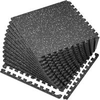 12 Tiles Black with white dots