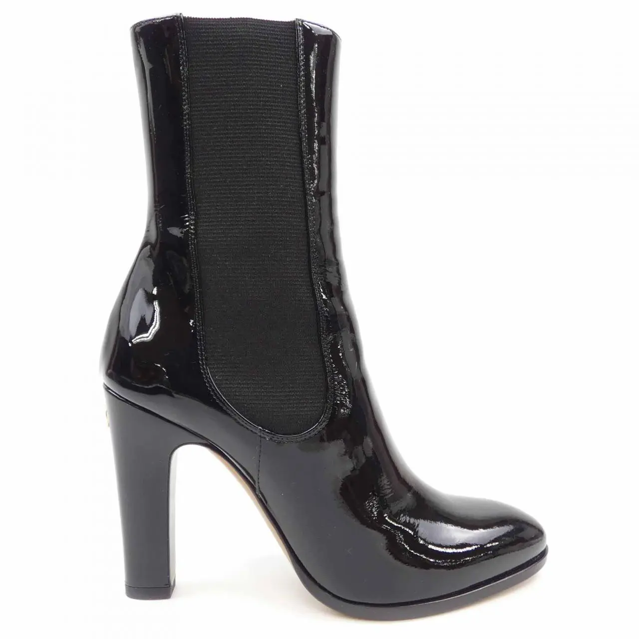 Pre-owned CHANEL Patent Leather Small Leather Goods G30090X31136 Patent Calfskin Long Boots