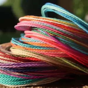 Custom Pride Wax String Bracelet