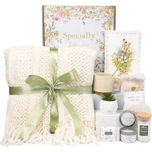 Get Well Soon Gifts for Women - Care Package Gift Feel Better Basket After Surgery Recovery, Encouragement Relaxing Spa Gifts, Warm Thinking of You Box for Women Friends Female