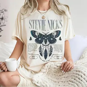 Vintage Stevie Nicks Fan Shirt, Stevie Nicks Graphic Tee Rock Music Band T-Shirt, Gift For Fans, Vintage Stevie Nicks Fan Shirt