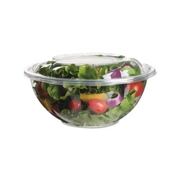 Eco-Products ECOEPSB24 Renewable & Compostable Salad Bowls with Lids - 150 Count