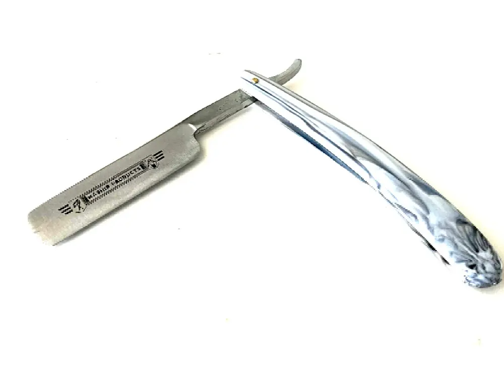 Barber Straight Razor Marble Design Men’s Razor Shavette Carbon Steel SPECIAL EDITION NEW Smooth Comfort Smooth Comfort Smooth Comfort
