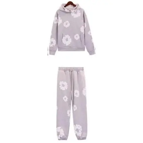 Grey set (white floral wreath)