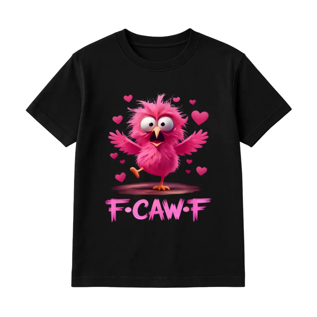 Women's Classic Soft Cotton Short-Sleeve Crew Neck Graphic T-Shirt - Casual Essential, Halloween Heart Little Chicken Design, Breathable Fabric, All-Season Daily Streetwear, Easter, Valentine's Day Top Round Neck Fitted