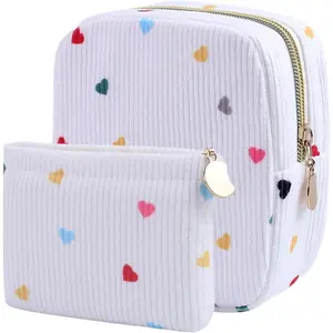 2-Pack Period Bag for Women Girls, Portable Corduroy Sanitary Napkin Storage Bag Period Pouch Small Discreet Menstrual Pouch, Sanitary Pads Period Kits Tampons Holder for First Period