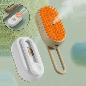 Cat Steam Brush Steamer Dog Brush 3-in-1 Electric Spray Cat Fur Brush for Massage Pet Grooming Comb Dematting Comb Not Suitable