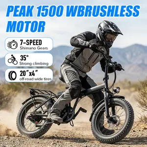 20-Inch All-Terrain Electric Folding Bicycle with High-Carbon Steel Structure 48V 20A-25A Battery 20x4 Off-Road Tires for Versatile Use as Electric Bicycle & Motorcycle SpringStatements