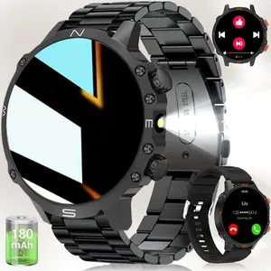 2026 Fashion Smart Watch, Wireless Calling/sms, Multiple Sports Modes, Remote Camera Control, Fitness Tracker, Compatible with iPhone and Android