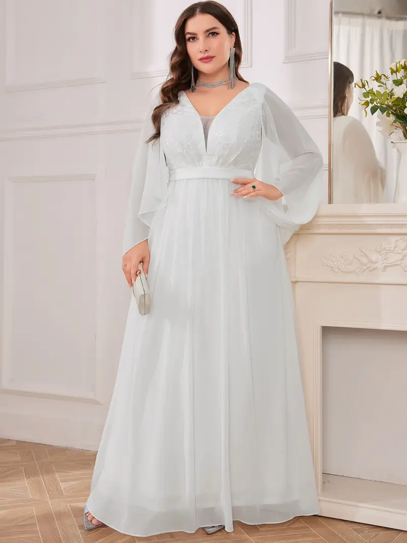 green emerald velvet dress Short Sleeves A-Line Plus-Size Occasion Dresses – HAREM's Brides