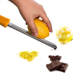 High-Quality Stainless Steel Cheese Grater, Lemon Zester, Garlic Peeler, Nutmeg Slicer, Chocolate Fruit Vegetable Shredder, Kitchenware, Ergonomic Handle
