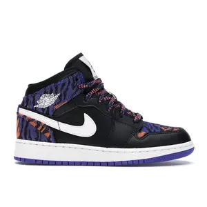 Jordan Kid's 1 Mid Multi-Color Tiger Stripe, from StockX